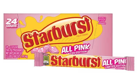 Royal Wholesale - Wholesale Hard Candy - Starburst All Pink Limited Edition 2.07oz 24ct0