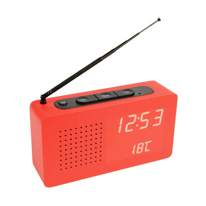 Rød Clock Radio for engroshandel hos Fisura