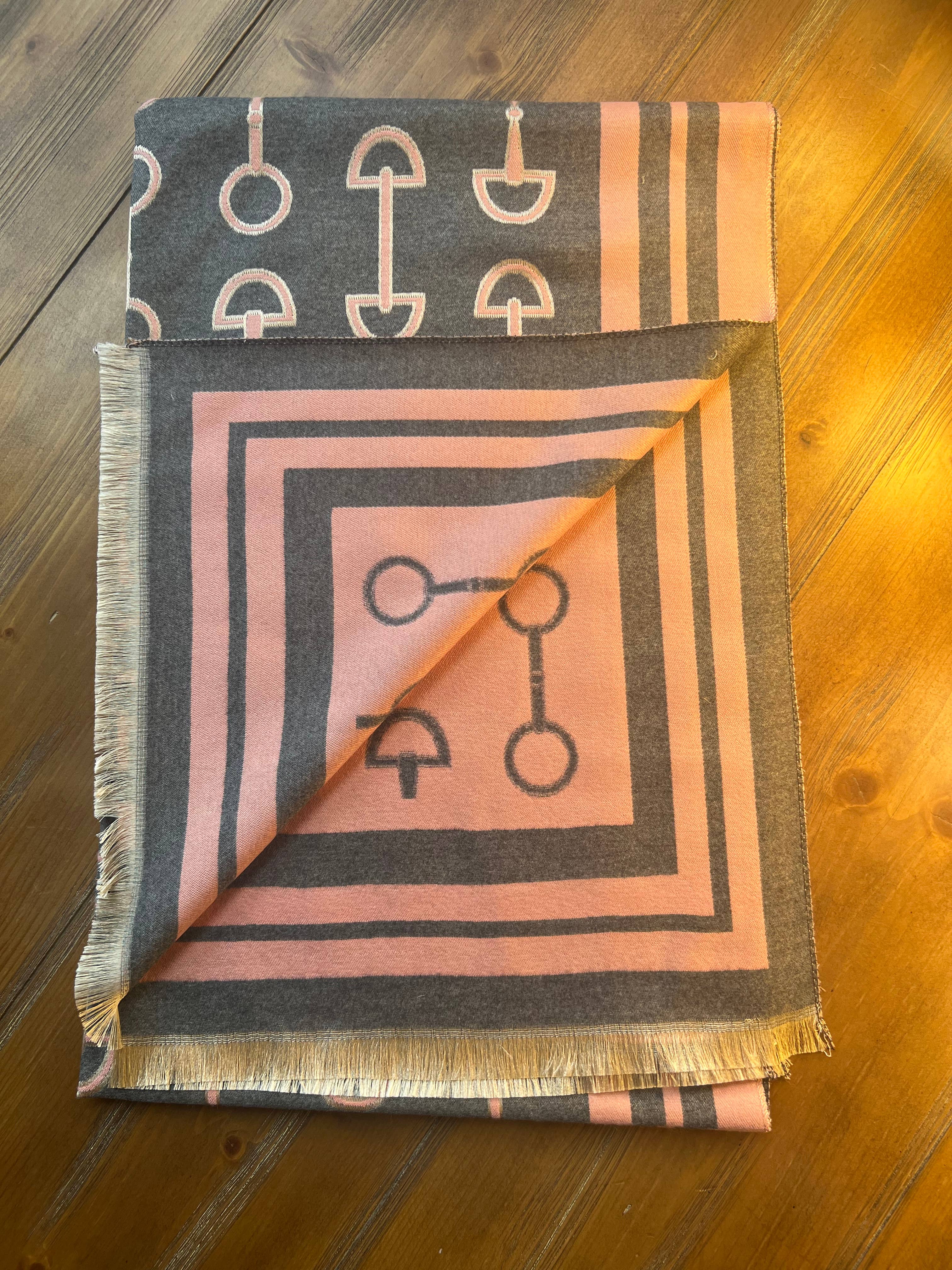 Westrian International - Vente Écharpe – femme - Écharpe d'hiver Equestrian Snaffle Bit Horse Design10