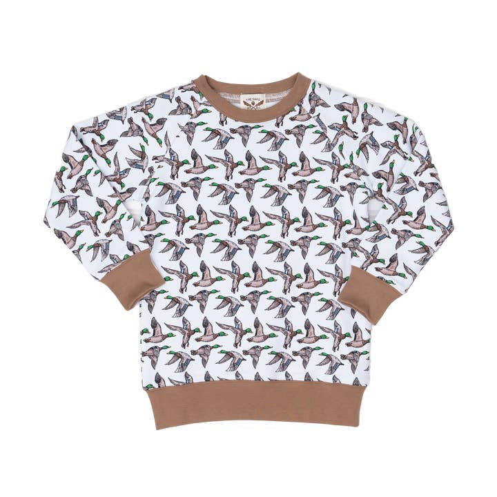 Sweat-shirt unisexe White Mallards pour la vente par The Oaks Apparel Company