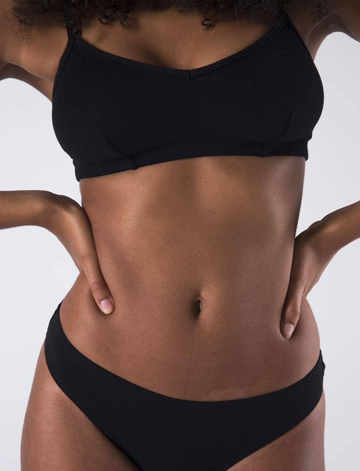 Black Ebony Mina bra - Organic Cotton - Black-Ebony for wholesale on Faire1