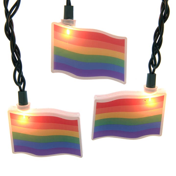 UL 10 Light Pride Flag Light Set for wholesale by Kurt S. Adler, Inc.