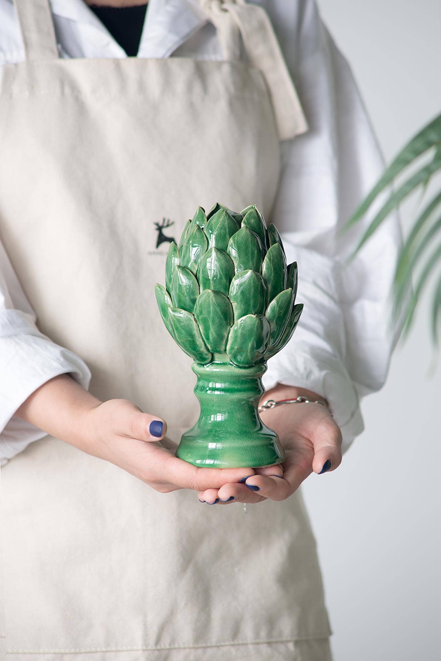 A&B Home Group Inc. - Wholesale Decorative Figurine - D4x7.5" Blooming Artichoke Accent, Small - Green1