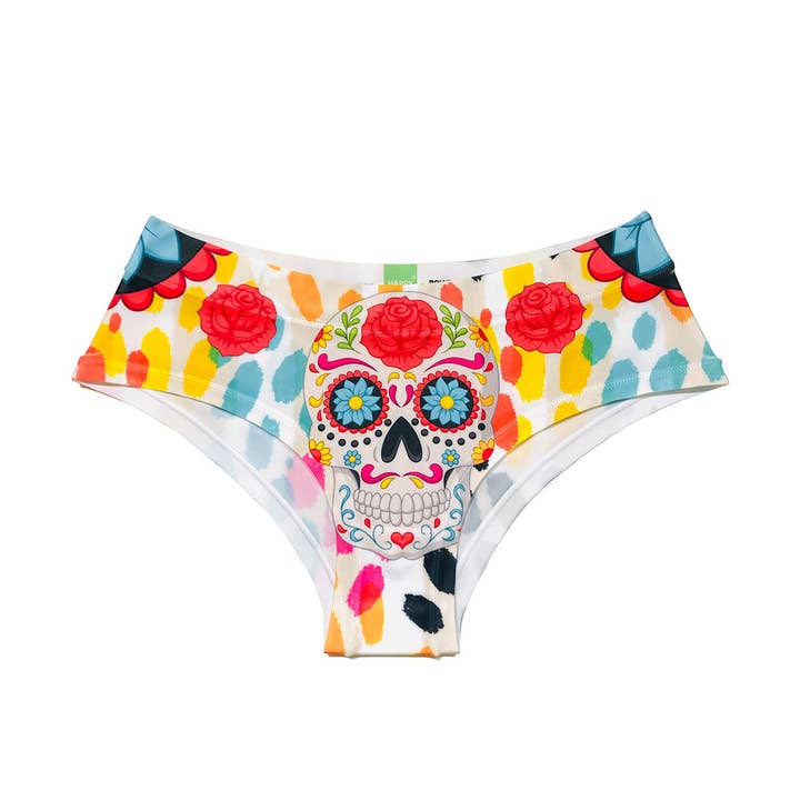 Culotte taille basse Rainbow Skull pour la vente par HAPPY UNDIES