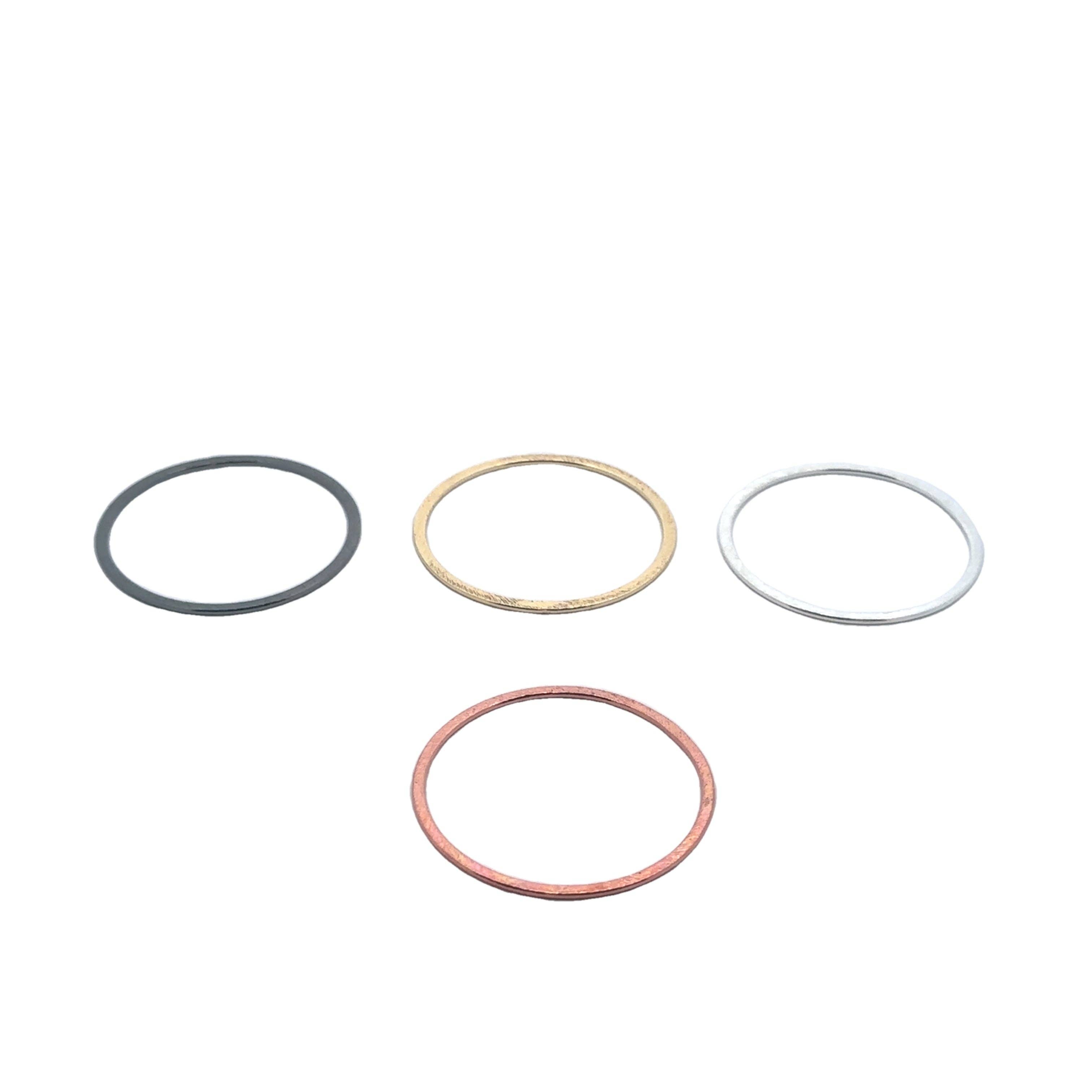 Purity Beads - Wholesale Band/Stacked Ring - A Pack of Gold Plated Rings, that are E-Coated and Brushed Finished. You can find 4 colors with various different sizes.1