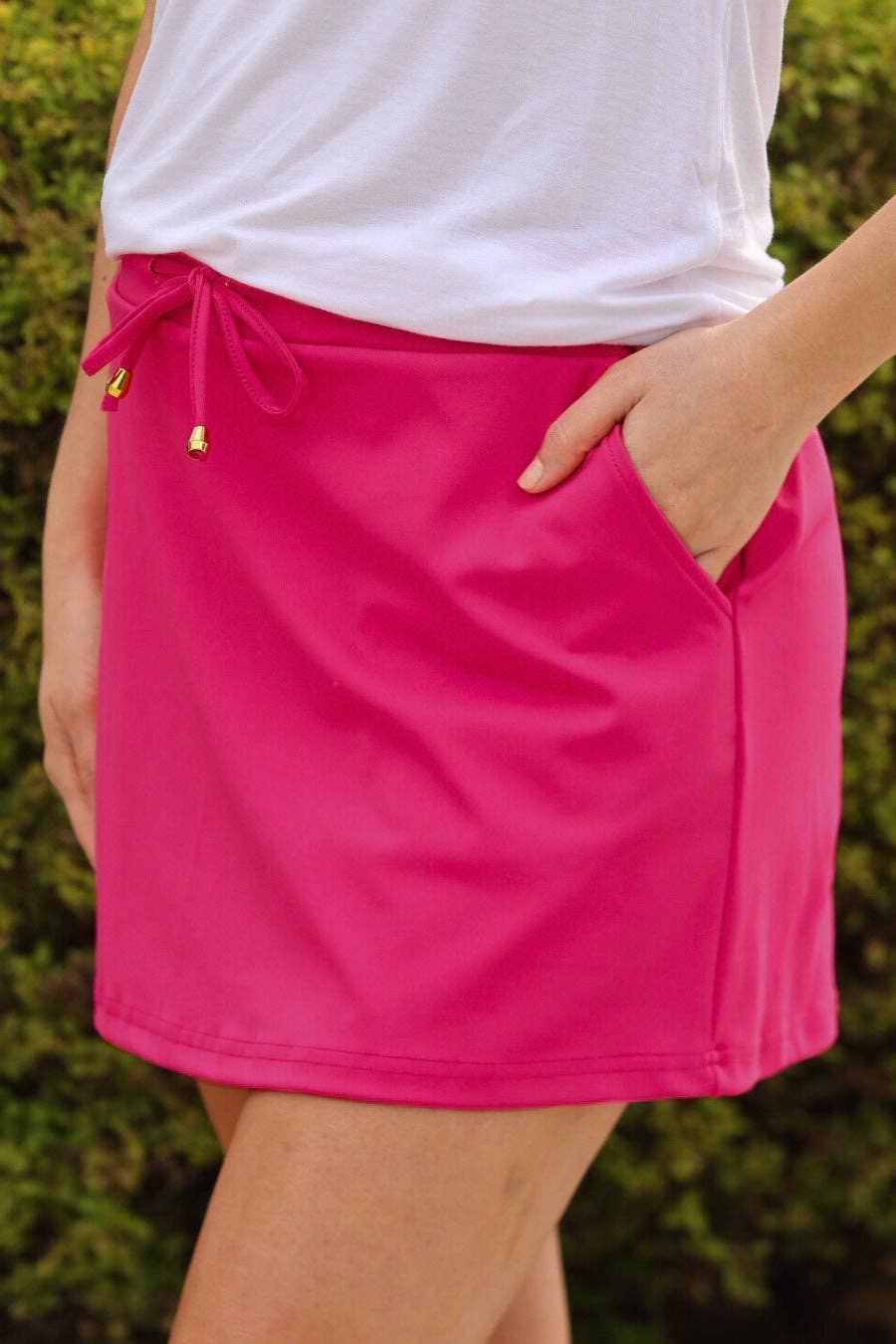 Pink Solid Raspberry Skort for wholesale on Faire2