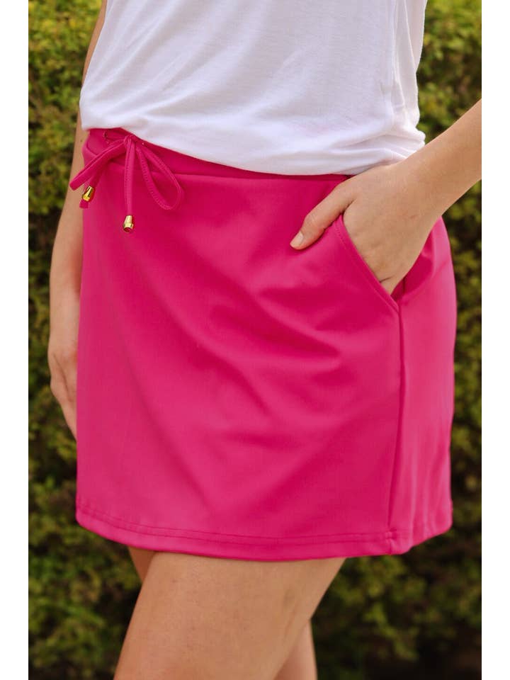Pink Solid Raspberry Skort for wholesale on Faire2