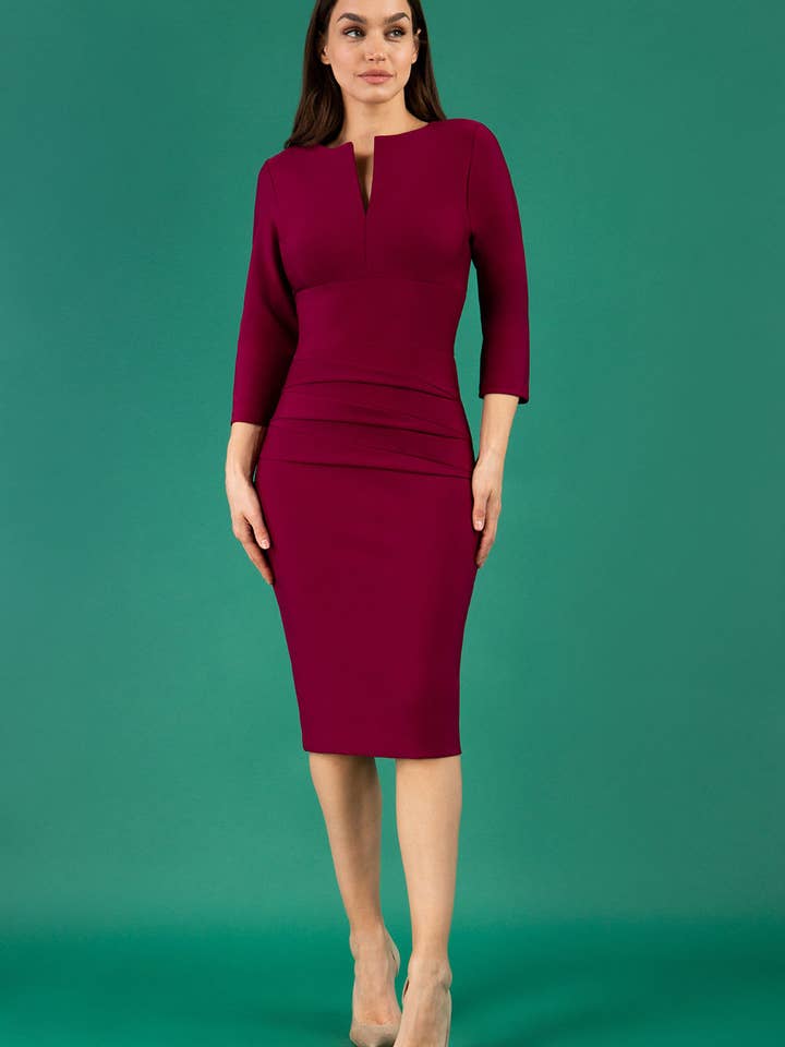 Daphne 3/4 Sleeved Dress for wholesale by Diva Catwalk