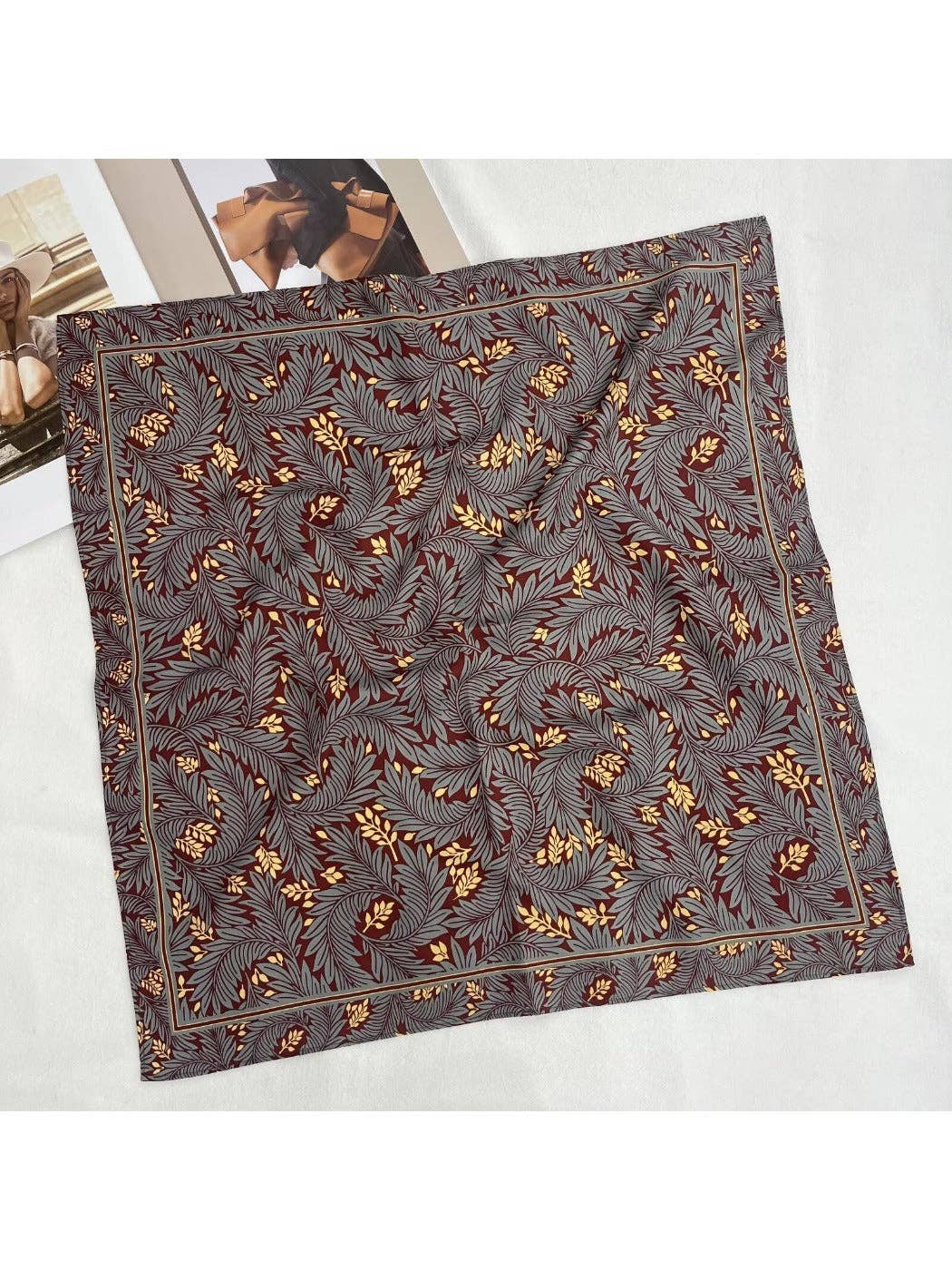 Funkyrel® Atzbranding Limited - Vente Écharpe – femme - Scarvii - Écharpe à imprimé floral rayé - Élégante et polyvalente9