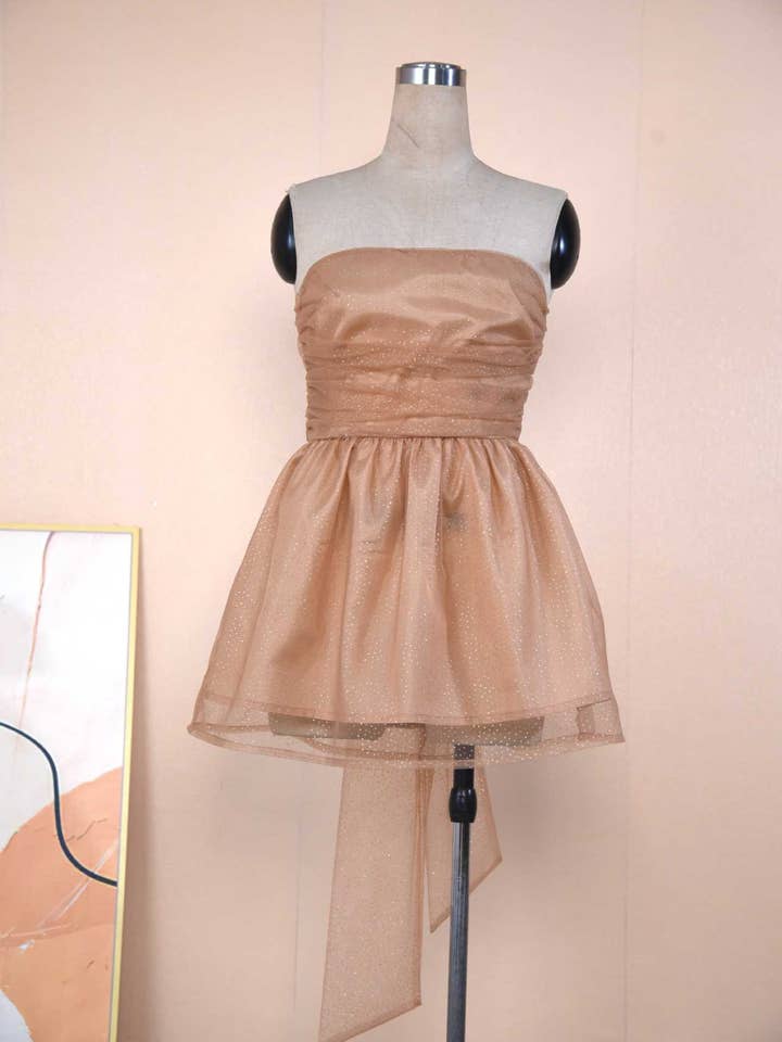 Sanyao Fashion - Wholesale Dress - Women's - SF11 Elegant One-Shoulder Tube Top Tutu Skirt Backless Dress17