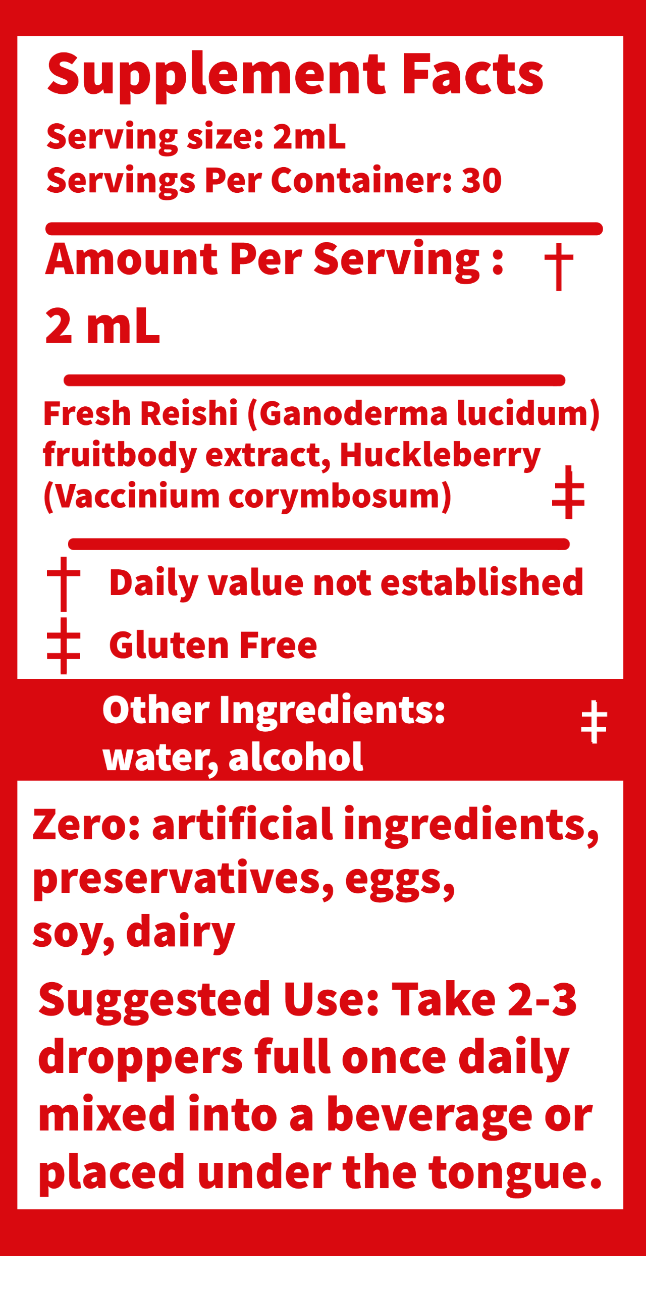 Vesper Mushrooms - Wholesale Oral Supplement/Vitamin - Reishi - Rest - Liquid Double Extract with Wild Huckleberries (2oz./60ML)7