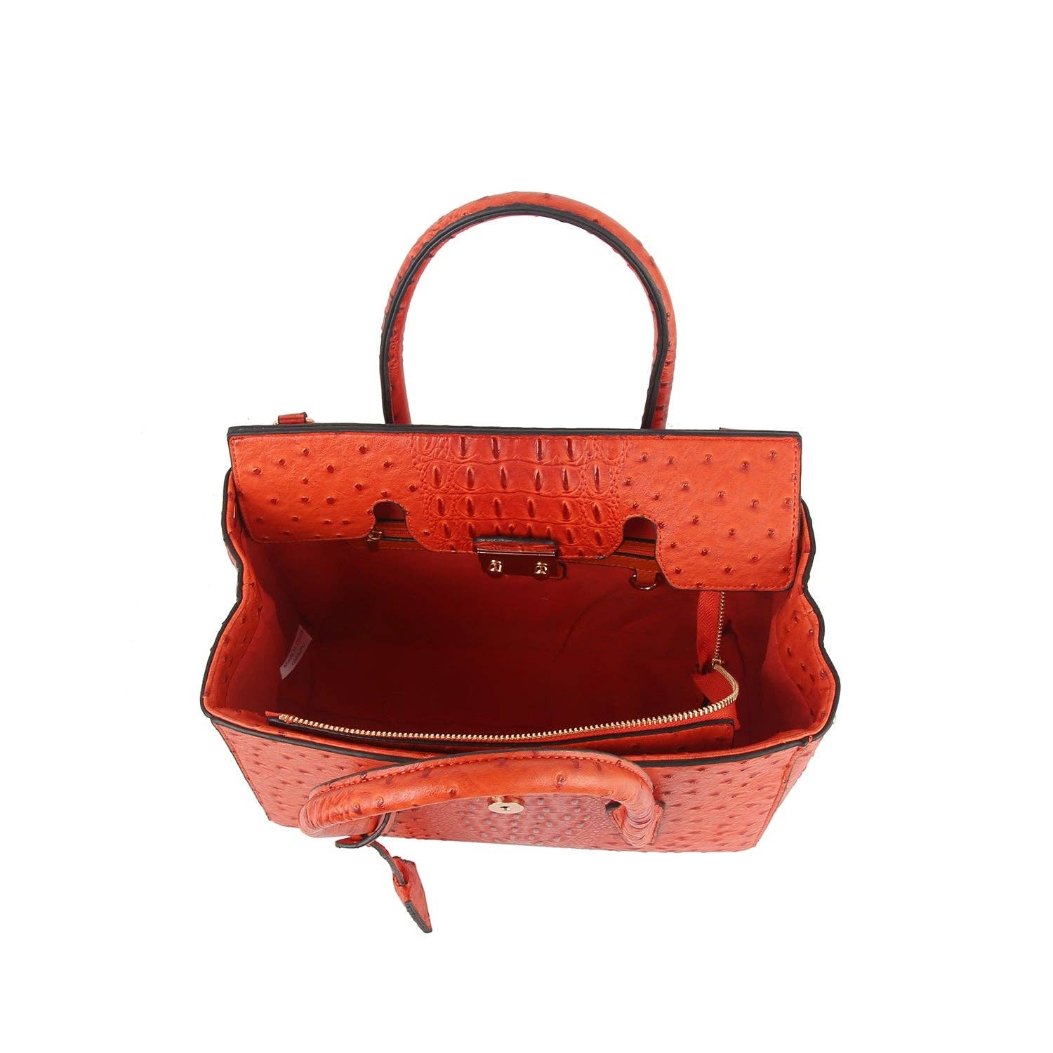Handbag Factory Corp - Wholesale Top Handle Bag - Women's - 2 in 1 crocodile texture matching top handle bag and purse set4