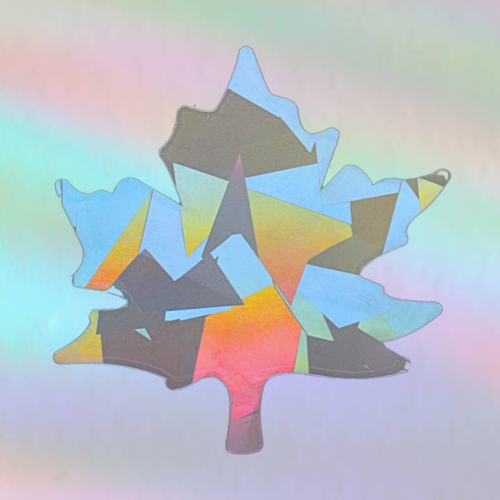 Suncatcher Window Sticker Maple, prismatic Rainbow Decal for wholesale by Plottkowski