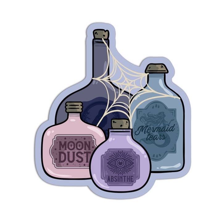 Girls Printing House – wholesale Sticker – Vintage Potions Witch Craft Stickers 0