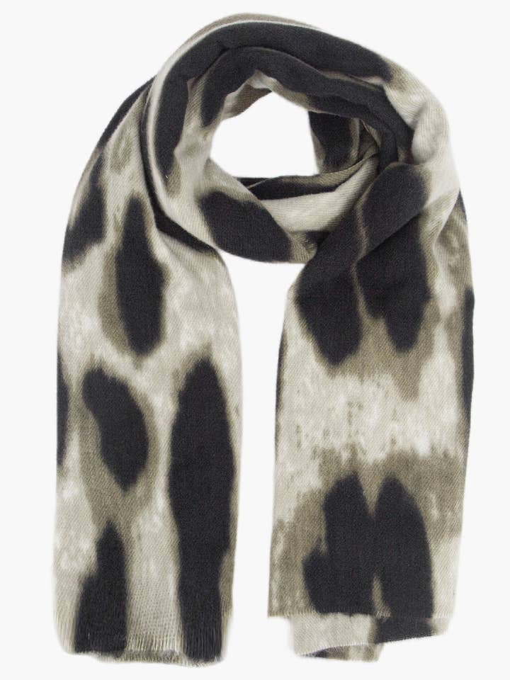 Sciarpa Leggera Leopardo Khaki Lois per la vendita all'ingrosso da parte di Sarta Accessories