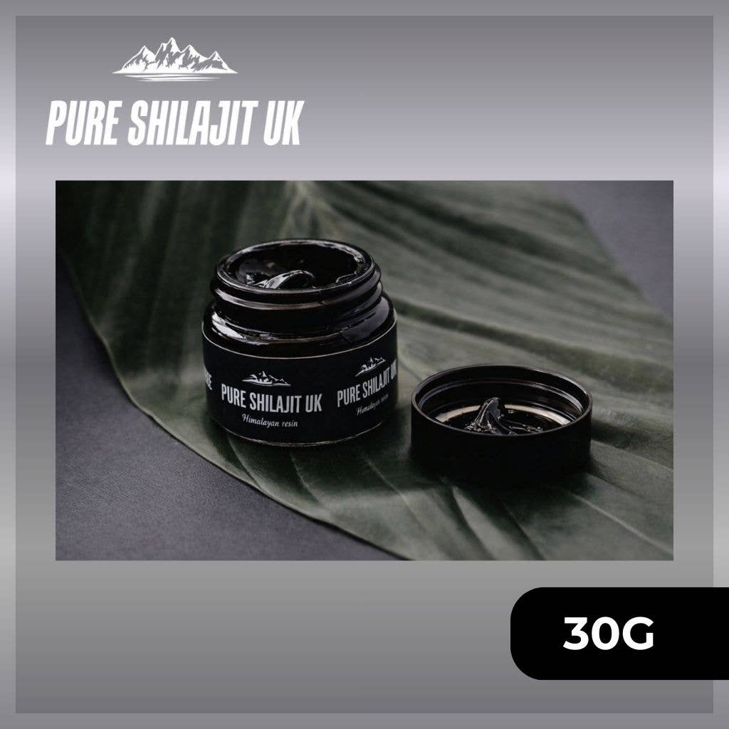 Pure Shilajit UK - Vente Supplément oral/vitamine - Résine de Shilajit Himalayen Authentique – 100g Non Marqué/WhiteLab4