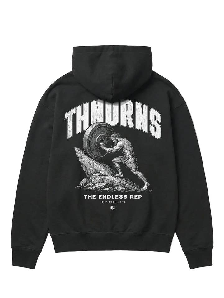 Sisyphus Oversize Hoodie - Svart för wholesale av Thundernoise