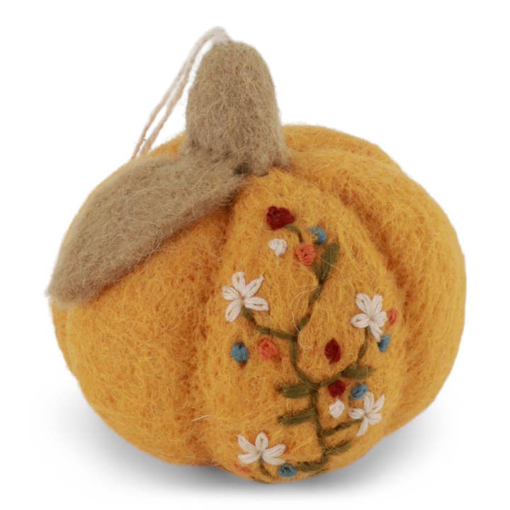 Pumpkin w/Embroidery - Yellow for wholesale by Gry and Sif
