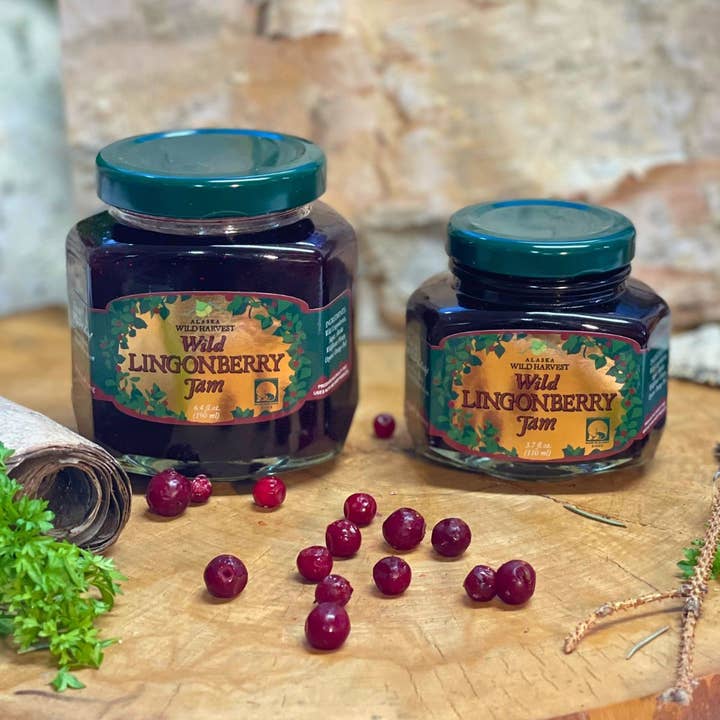 HFBirch / Kahiltna Birchworks / Alaska Wild Harvest - Wholesale Jam/Jelly - 3.75 Oz Wild Lingonberry Jam