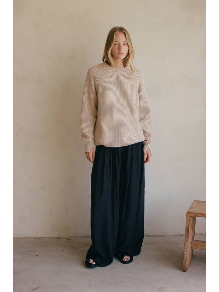 By Together – Engroshandel Pullover - Dame – AW1036 | Strikket bomulds akryl trøje