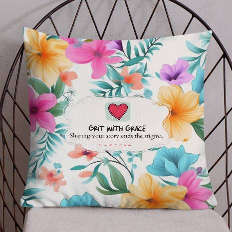 Coussin Botanique pour Amoureux des Fleurs pour la vente par Grit with Grace, LLC