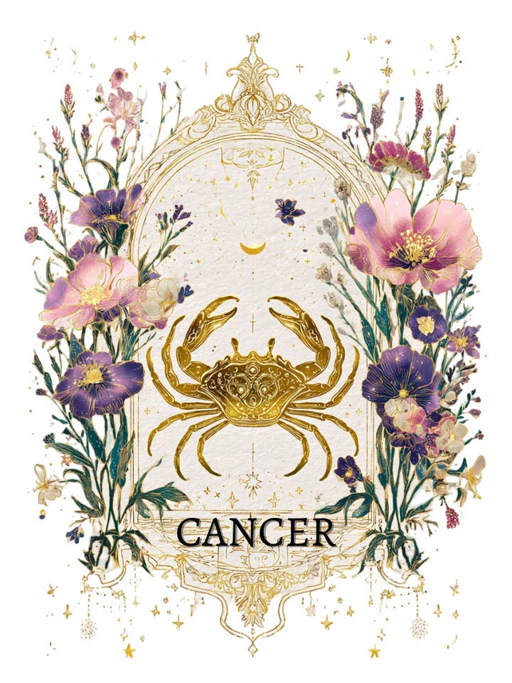 Cancer (June 21 – July 22) Zodiac Astrology Birthday Card | Blank Inside for Customized Birthday Wishes for wholesale by House of Osiris