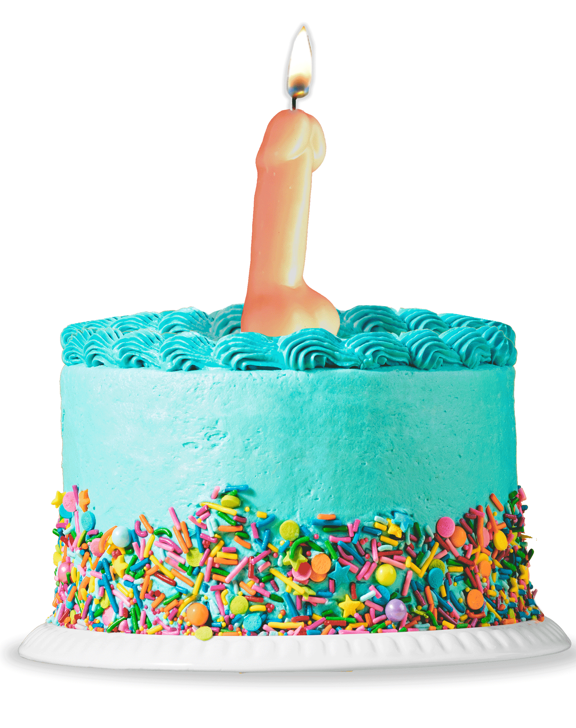 Little Genie Productions - Wholesale Cake Candle - Super Fun Penis Big Candle - Pink0