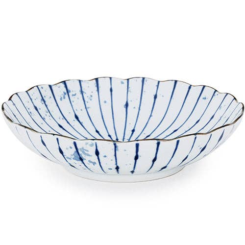 Urban Tokyo - Venta al por mayor Bandejas/platos/boles decorativos - Plato hondo Fubuki Tokusa, 24 onzas, 8.25 pulgadas de profundidad x 2 pulgadas de alto0