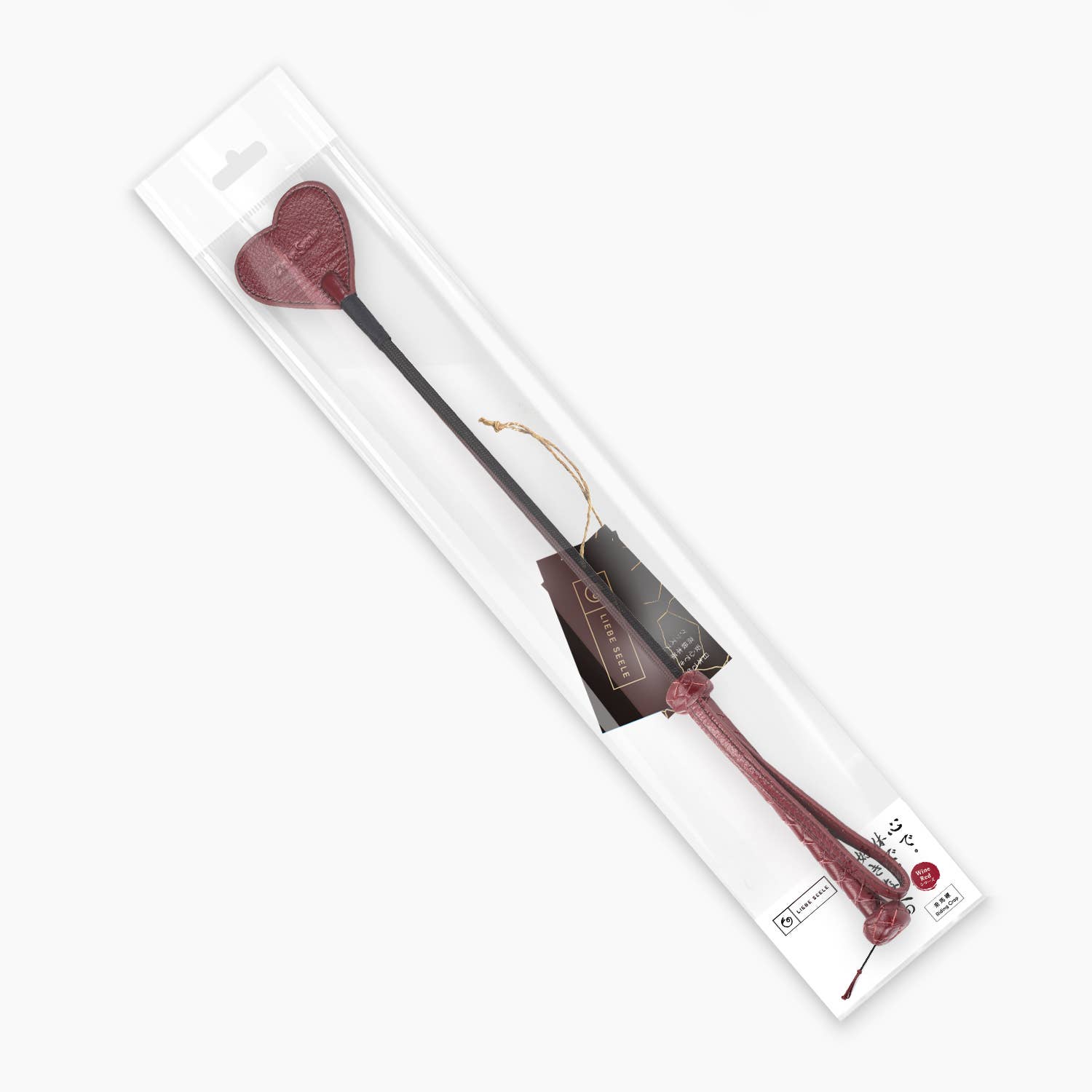Liebe Seele - Wholesale Sex Toy - Wine Red Riding Crop with Heart Shape Tip1