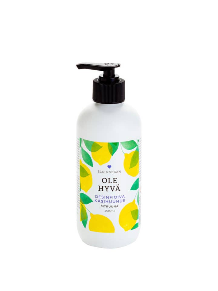 Disinfective Hand Rinse Lemon 350ml for wholesale by Ole Hyvä Metsä