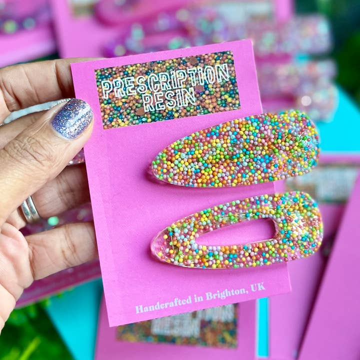 Prescription Resin - Wholesale Hair Clip - Women's - SET OF 2 RESIN HAIR CLIPS | HAIRSLIDE x 6 MIXED ASSORTMENT1