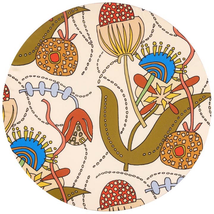 Untersetzer mit Seideneffekt – Mohnblume für den Großhandel von Maria Vittoria Atelier