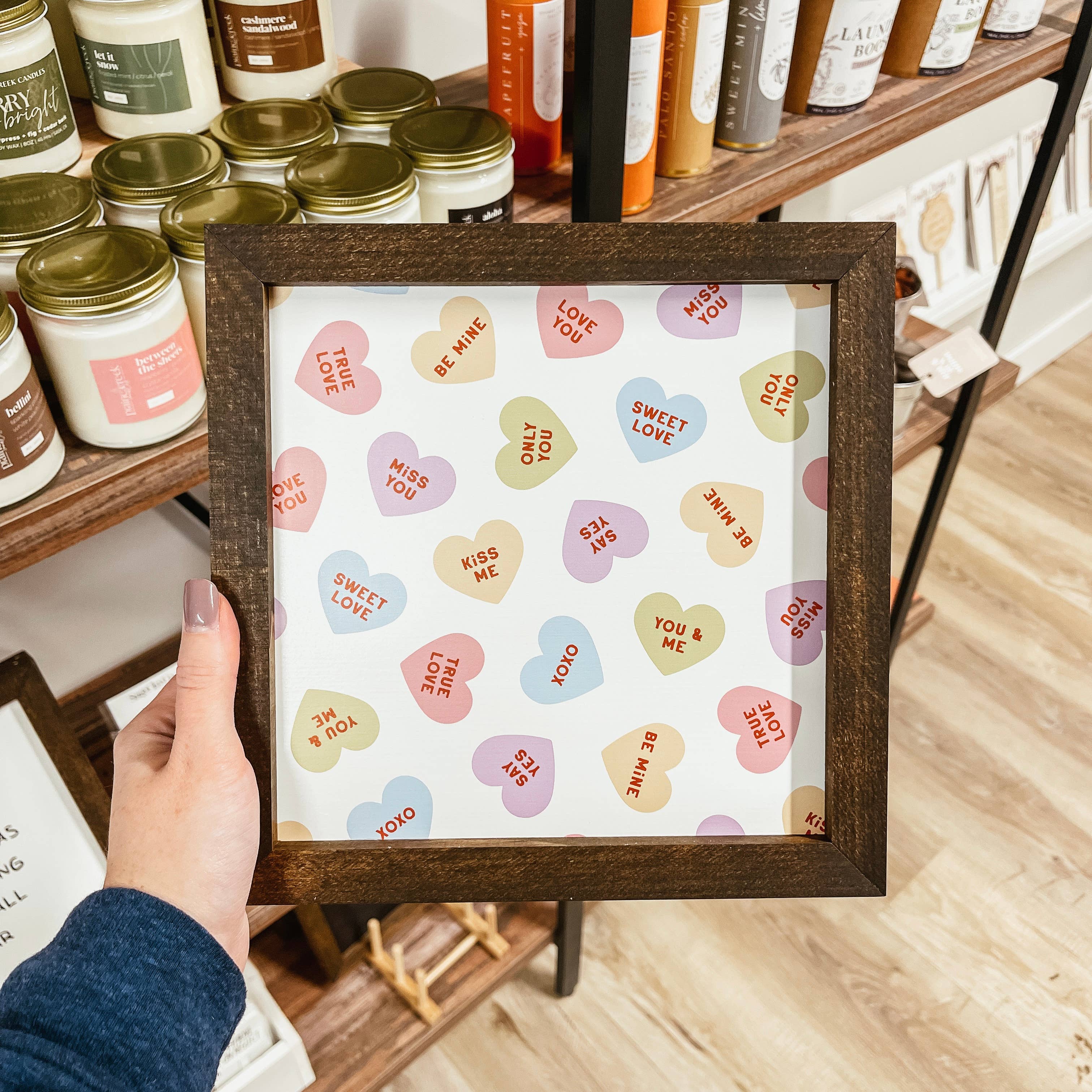 Knotty Design Co. - Wholesale Sign - Candy Hearts Wood Sign | Valentine's Day Sign3