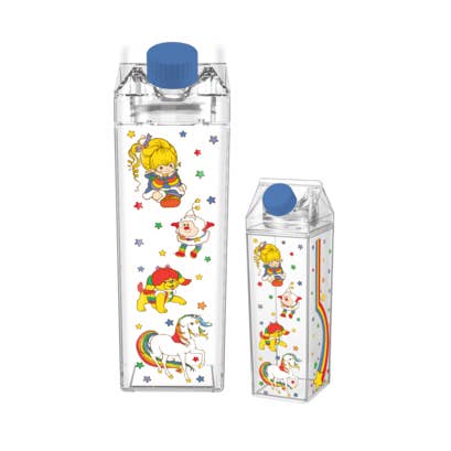 Silver Buffalo - Wholesale Water Bottle - Rainbow Brite Twink Rainbow Stars 16.2oz Plastic Milk Bottle0