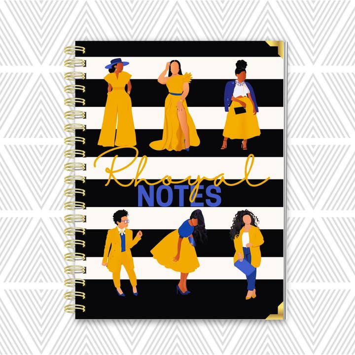 Rhoyal Notes Sorority Aandenken Notitieboek voor wholesale door CoRo & Company