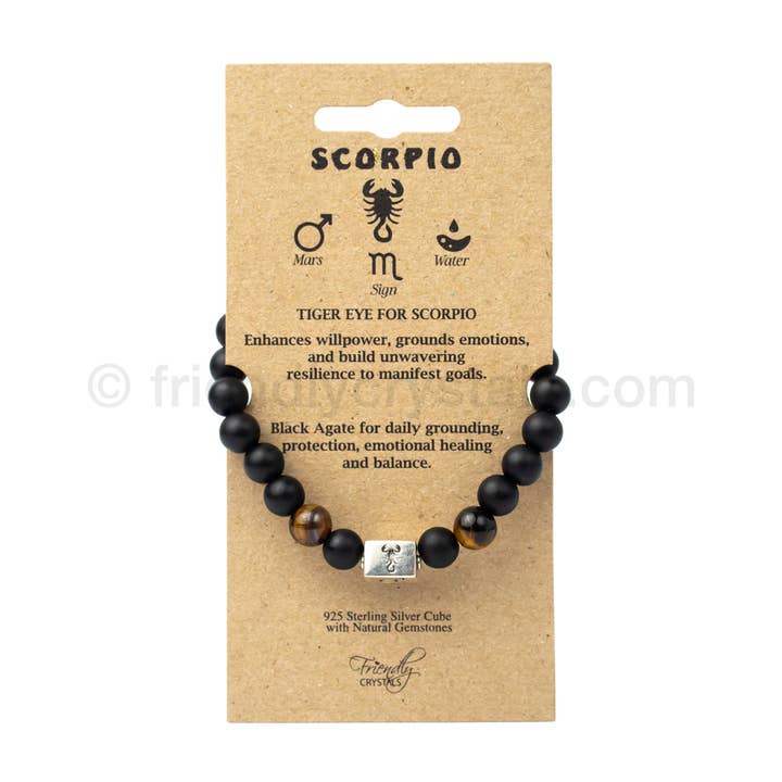 Pulsera Zodiaco Escorpio para venta al por mayor de Friendly Crystals