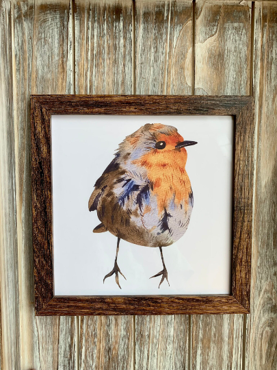 Magnifique Hearts – Großhandel Kunstdruck – Niedliche ornithologische Drucke, 8x8 Zoll, Vogeldrucke8