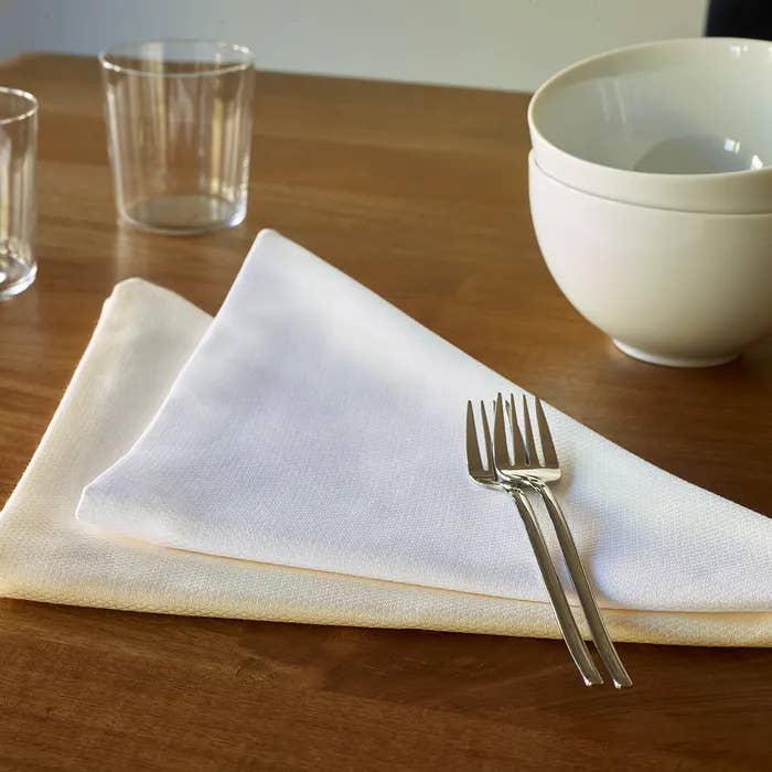 Partridge Eye Overall Ivory Napkin, 100% Cotton, Set of 4 for wholesale on Faire