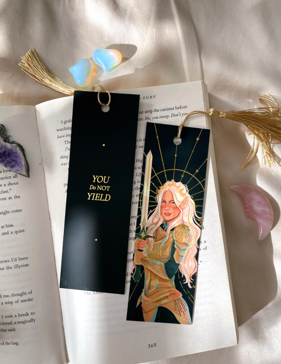 Brittany Keller Art - Wholesale Bookmark - Aelin Gold Foil Bookmark0