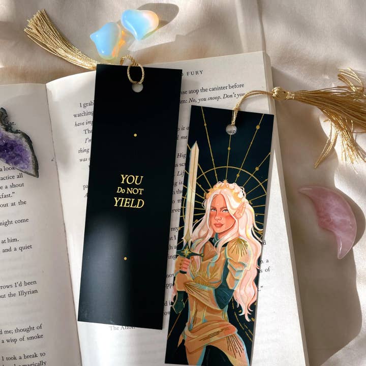 Brittany Keller Art - Wholesale Bookmark - Aelin Gold Foil Bookmark0