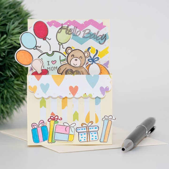 Baby Box Card for wholesale by Andoria Paper