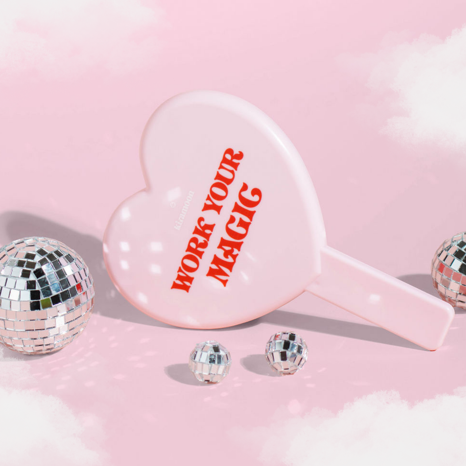 Kiramoon - Wholesale Compact Mirror - "Work Your Magic" Heart Mirror2