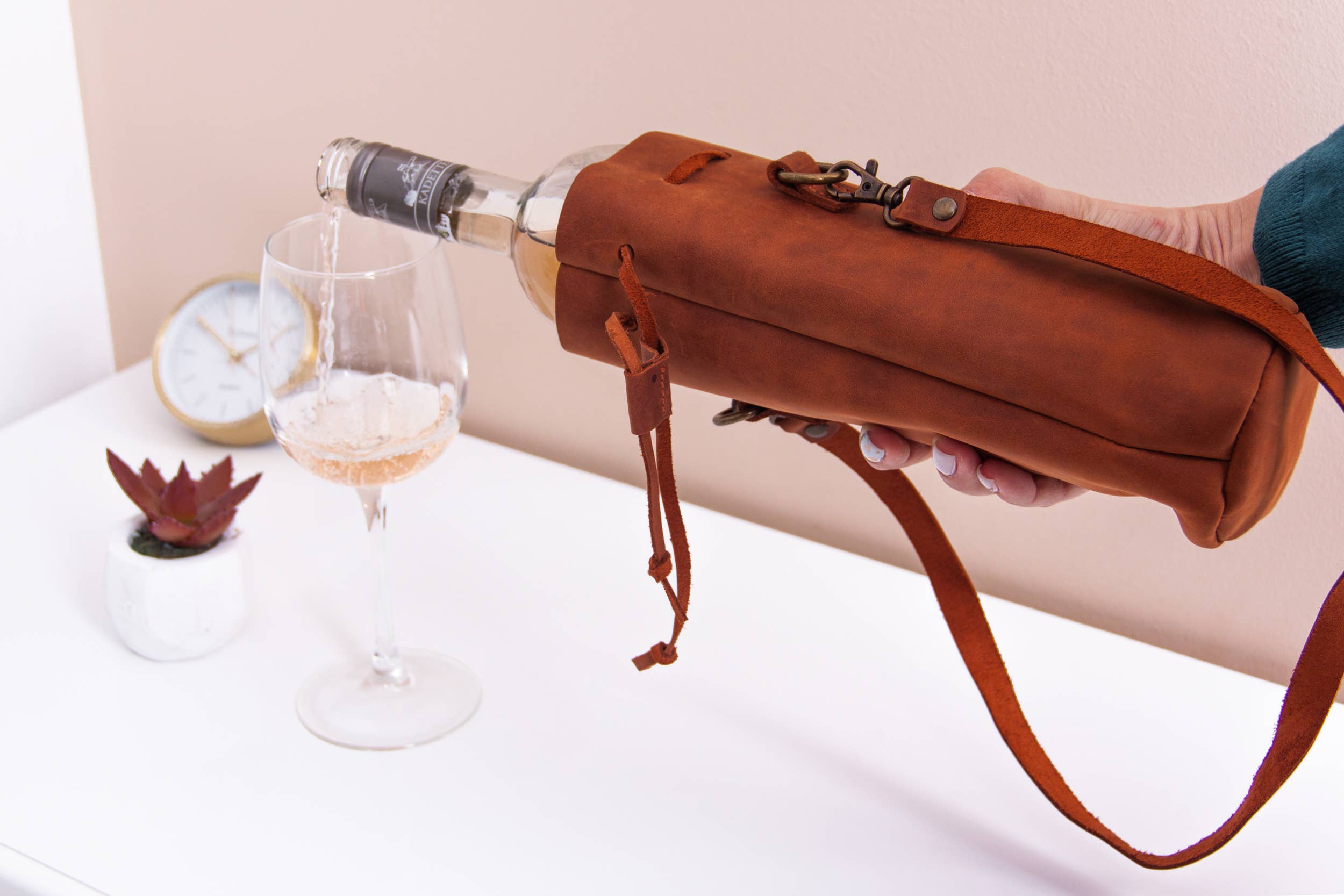 Pikore – Großhandel Weintasche – Lederflaschenbeutel - Breite Farbpalette6