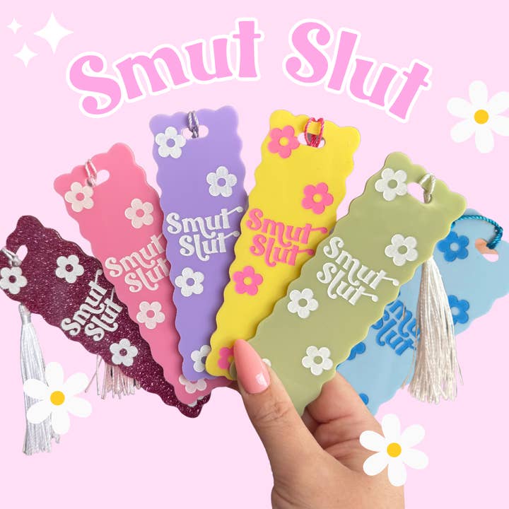 Smut Slut Book Mark (Quirky, Funky, Kawaii,Y2K) for wholesale by Honey Blue Lane