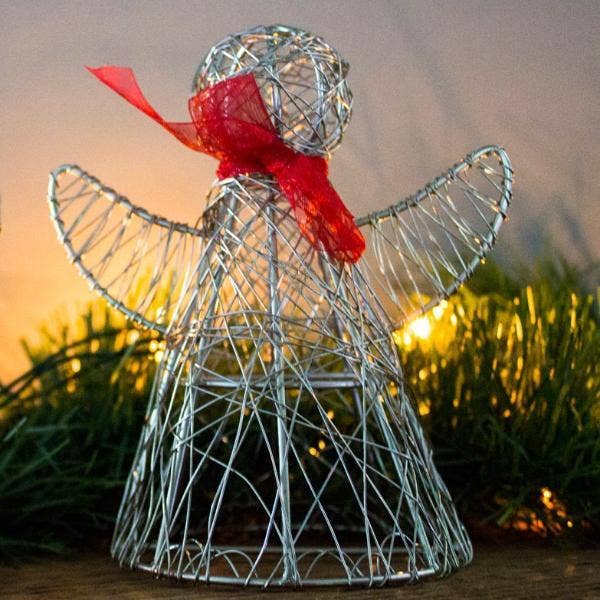 Mira Fair Trade - Wholesale Decorative Figurine - Wire Angels (Set of 2)