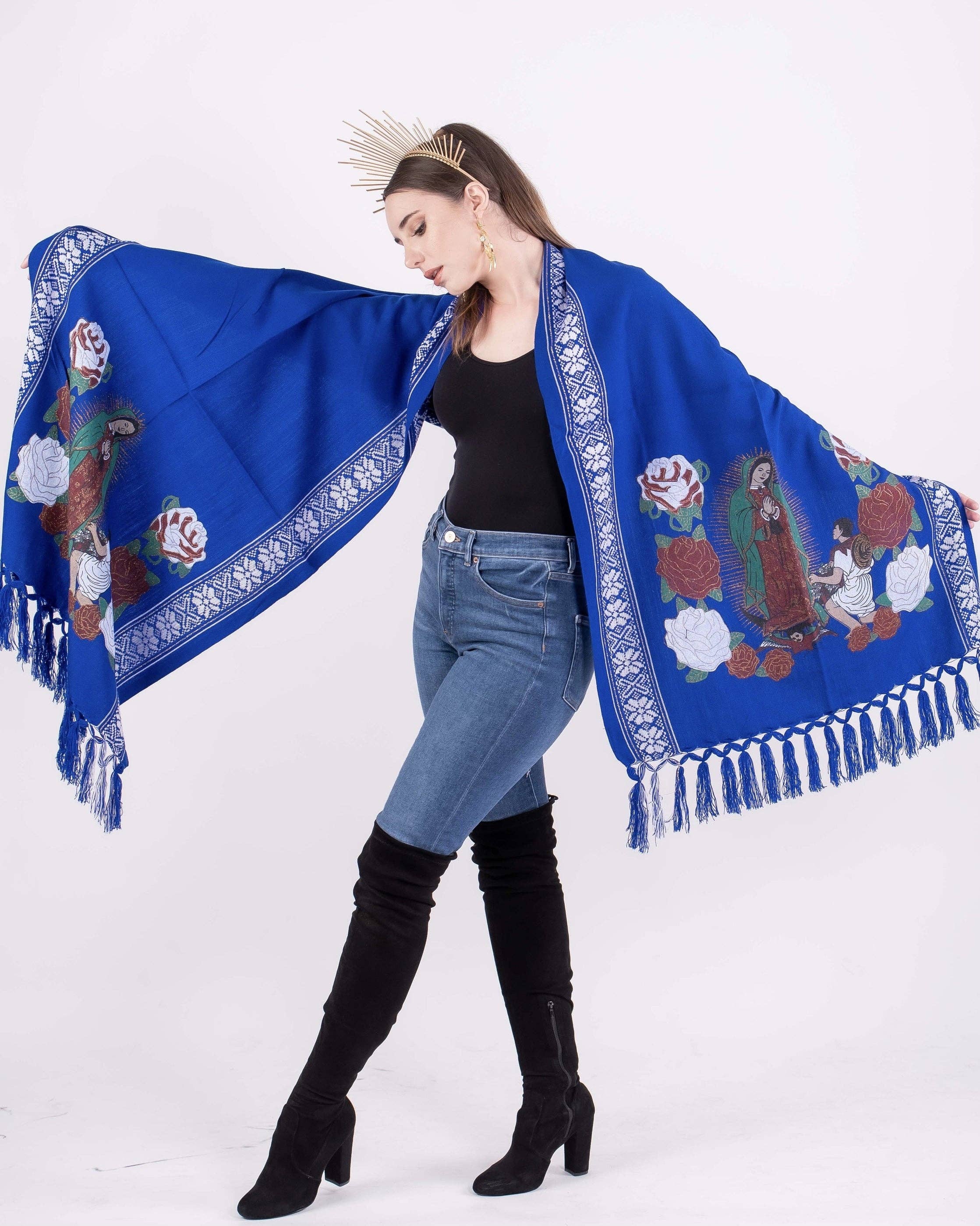 Cielito Lindo - Wholesale Wrap - Women's - Our Lady of Guadalupe Shawl15