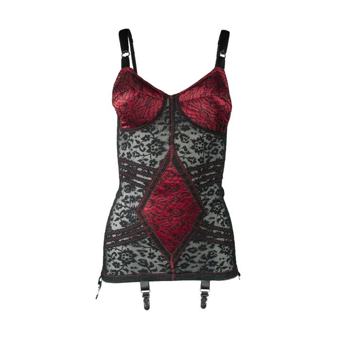 Red Black Style 9357 | Body Briefer Extra Firm Shaping - Red/Black for wholesale on Faire1