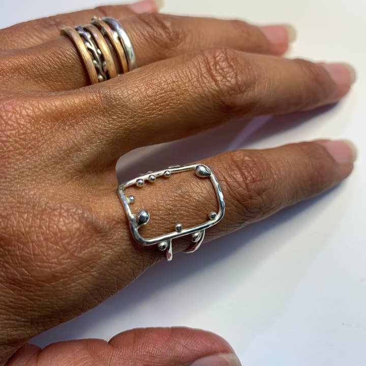 YedOmi Jewelry - Wholesale Band/Stacked Ring - What's Inside Ring in Sterling Silver or 14k Goldfilled4