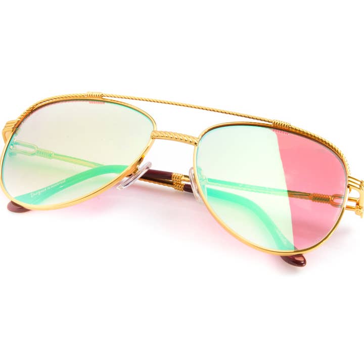 VF Escobar 18KT Gold (Bonbonrot) für den Großhandel von Vintage Frames Company