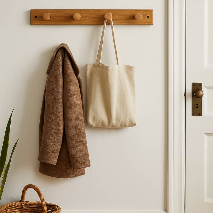 Atelier HM Design - Vendita all'ingrosso Gancio da parete - Gancio da parete in legno massiccio, Portaoggetti da parete per cappotti8